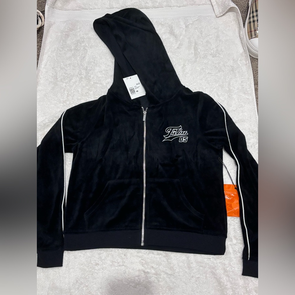 Forever 21 Fubu Black Zip-Up Hoodie
